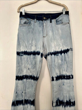 Venus Tie-Dye Straight Leg Jeans Waist 10 Like New